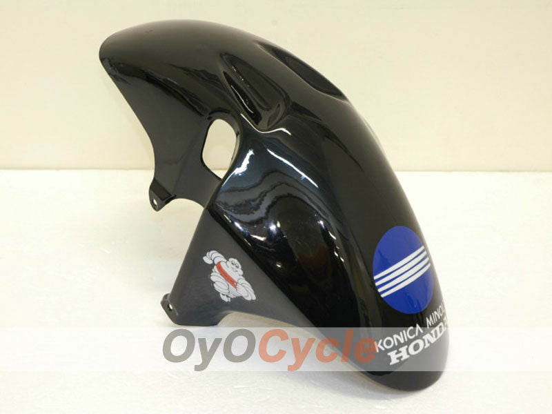 Injection Fairing kit for 00-01 CBR900RR 929 - White, Black - Konica Minolta #OYO87902706