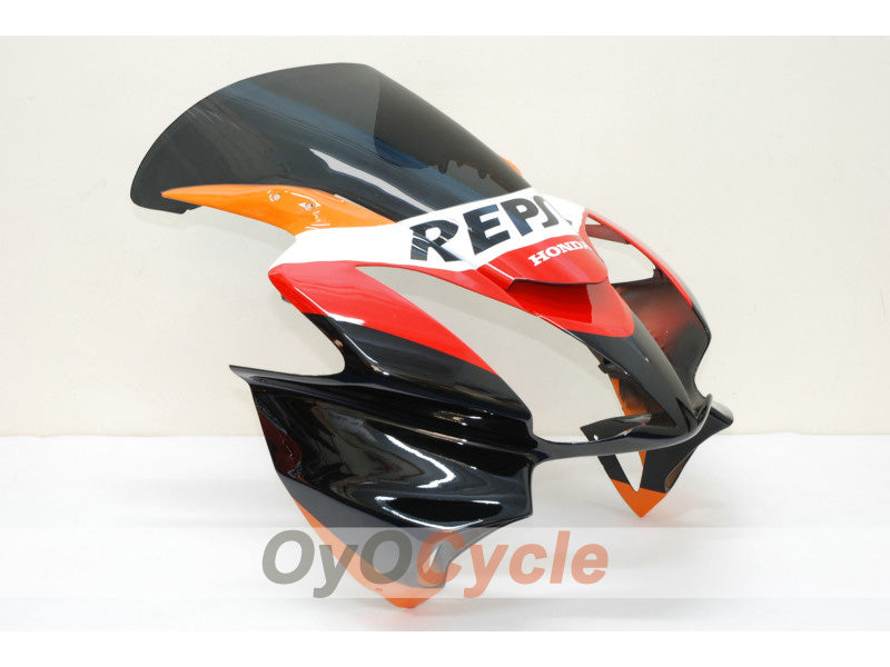 Injection Fairing kit for 02-13 VFR800 - Orange, Black - Repsol #OYO87902832
