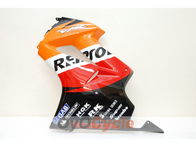 Injection Fairing kit for 02-13 VFR800 - Orange, Black - Repsol #OYO87902832