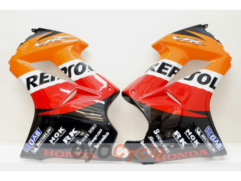 Injection Fairing kit for 02-13 VFR800 - Red, Orange - Repsol #OYO87902833 Secondary image