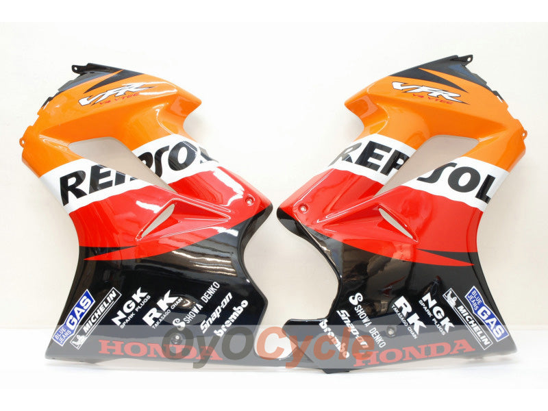 Injection Fairing kit for 02-13 VFR800 - Orange, Black - Repsol #OYO87902832 Secondary image