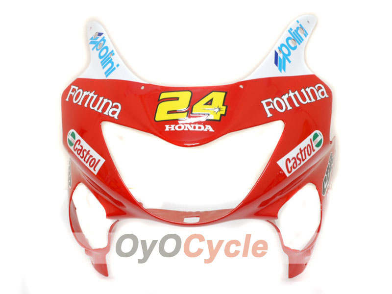 Injection Fairing kit for 99-00 CBR600F4 - Red, Yellow - Castrol #OYO87900112