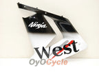 Injection Fairing kit for 04-05 NINJA ZX-10R - White, Black - West #OYO87901550