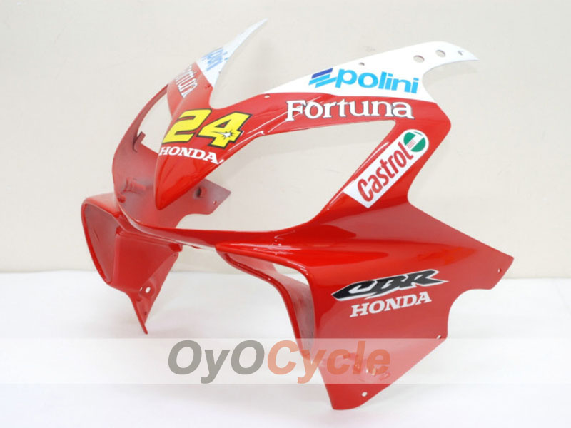 Injection Fairing kit for 01-03 CBR600F4i - Red, Yellow - Castrol #OYO87900156