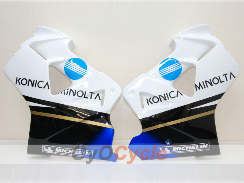 Fairing kit for 98-01 VFR800 - White, Black - Konica Minolta, MICHELIN #OYO87902902 Secondary image