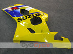 Injection Fairing kit for 04-05 GSX R750 - Yellow, Blue - Factory Style #OYO87901170