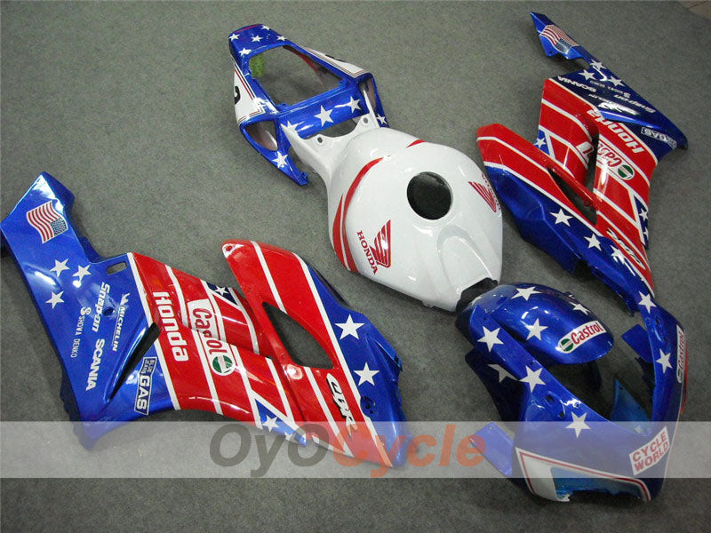 Injection Fairing kit for 04-05 CBR1000RR - Red, Blue - Castrol #OYO87900551 Secondary image