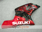 Injection Fairing kit for 01-03 GSX R600 - Red, Black - Flame #OYO87901041