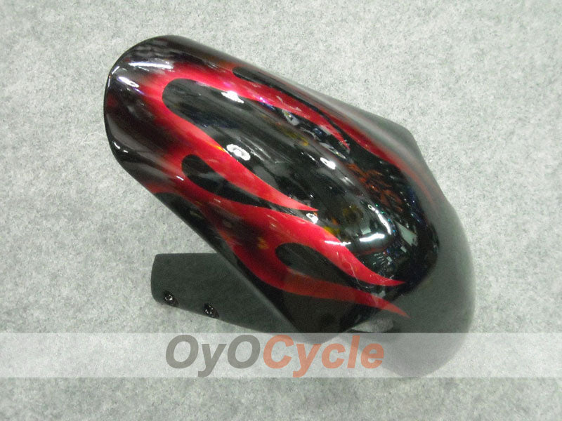 Injection Fairing kit for 01-03 GSX R600 - Red, Black - Flame #OYO87901041