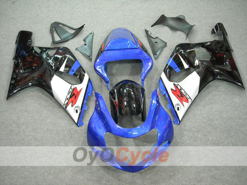 Injection Fairing kit for 00-03 GSX R750 - Blue, Black - Factory Style #OYO87901079