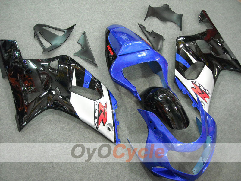 Injection Fairing kit for 00-03 GSX R750 - Blue, Black - Factory Style #OYO87901079 Main image