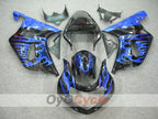 Injection Fairing kit for 00-03 GSX R750 - Blue, Black - Flame #OYO87901044