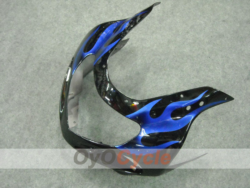 Injection Fairing kit for 00-03 GSX R750 - Blue, Black - Flame #OYO87901044