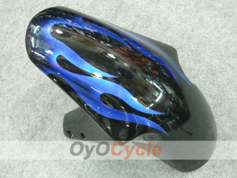 Injection Fairing kit for 00-03 GSX R750 - Blue, Black - Flame #OYO87901044