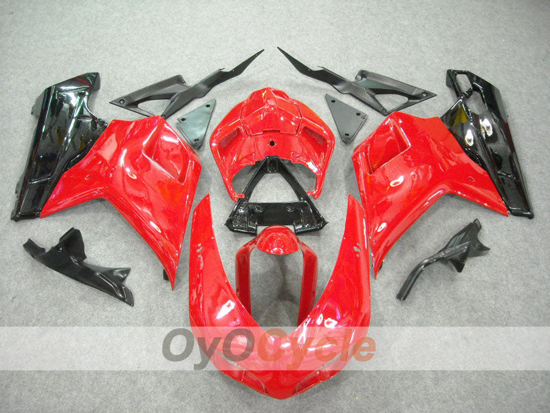 Injection Fairing kit for 09-11 Ducati 1198 - Red, Black - Factory Style #OYO87902331