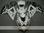 Injection Fairing kit for 08-10 GSX R600 - White, Black - Corona, MOTUL #OYO87901606