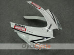 Injection Fairing kit for 08-10 GSX R600 - White, Black - Corona, MOTUL #OYO87901606