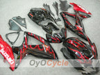 Injection Fairing kit for 08-10 GSX R750 - Red, Black - Flame #OYO87901429