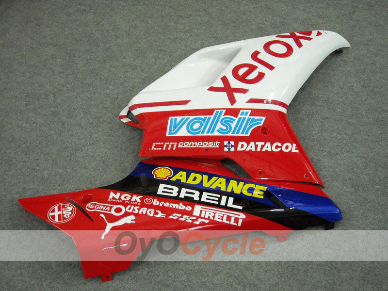 Injection Fairing kit for 08-13 Ducati 848 - Red, White - Xerox #OYO87902242