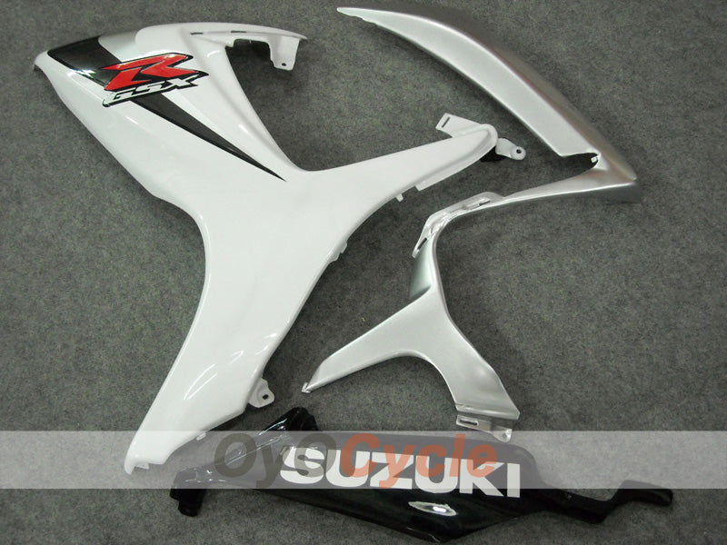 Injection Fairing kit for 06-07 GSX R600 - White, Silver - Factory Style #OYO87902877