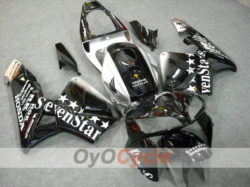 Injection Fairing kit for 05-06 CBR600RR - Black, Silver - SevenStars #OYO87900347 Secondary image