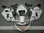 Injection Fairing kit for 01-03 GSX R600 - White, Black - Corona, MOTUL #OYO87901036