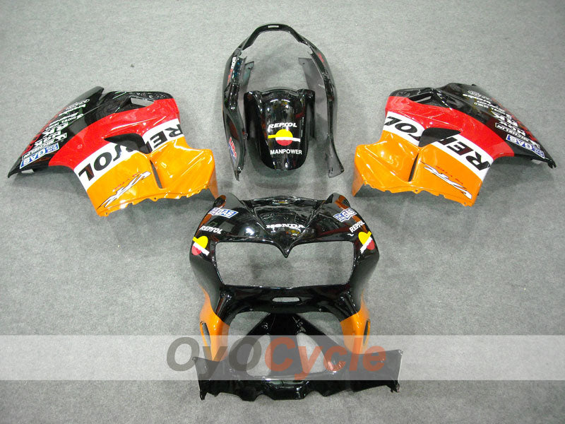 Fairing kit for 98-01 VFR800 - Red, Black - Repsol #OYO87902933 Secondary image