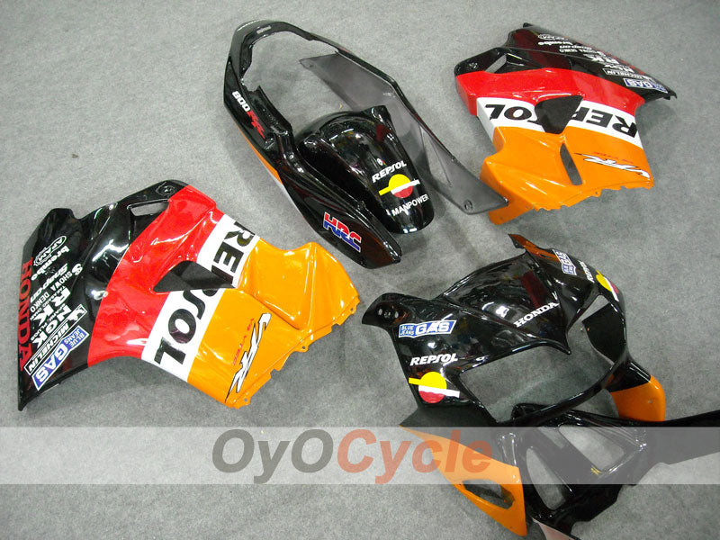 Fairing kit for 98-01 VFR800 - Red, Black - Repsol #OYO87902933 Main image