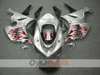 Injection Fairing kit for 05-06 NINJA ZX-6R - Red, Silver - Flame #OYO87901864