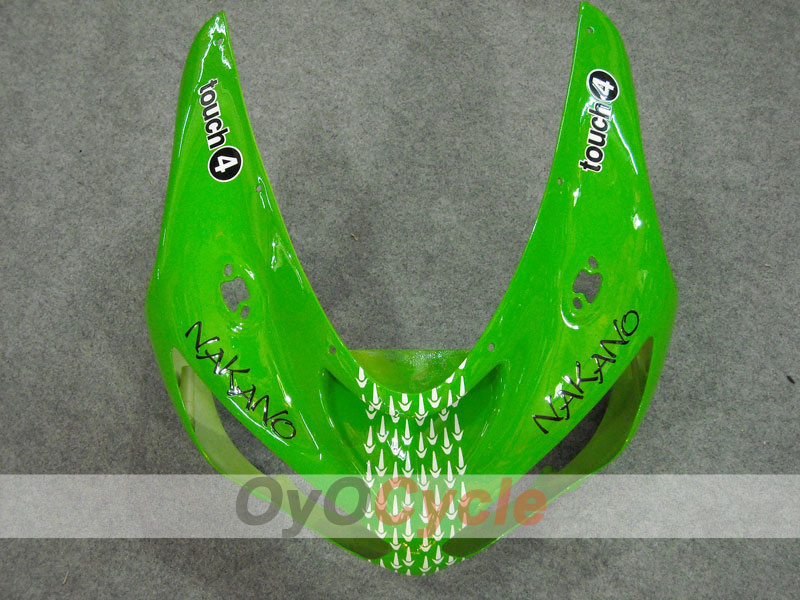 Injection Fairing kit for 05-06 NINJA ZX-6R - Green, Black - Nakano #OYO87901885