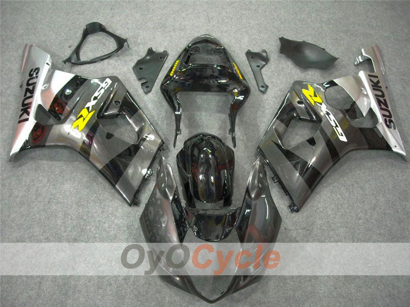Injection Fairing kit for 03-04 GSX R1000 - Black, Silver - Factory Style #OYO87901846 Secondary image