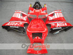 Injection Fairing kit for 99-02 Ducati 996 - Red, White - Alice #OYO87902188