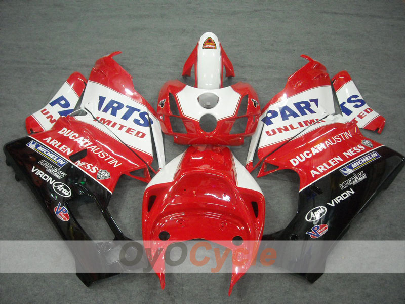 Injection Fairing kit for 03-04 Ducati 749 - Red, White - Factory Style #OYO87902117