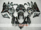 Injection Fairing kit for 04-05 NINJA ZX-10R - White, Black - Flame #OYO87901533