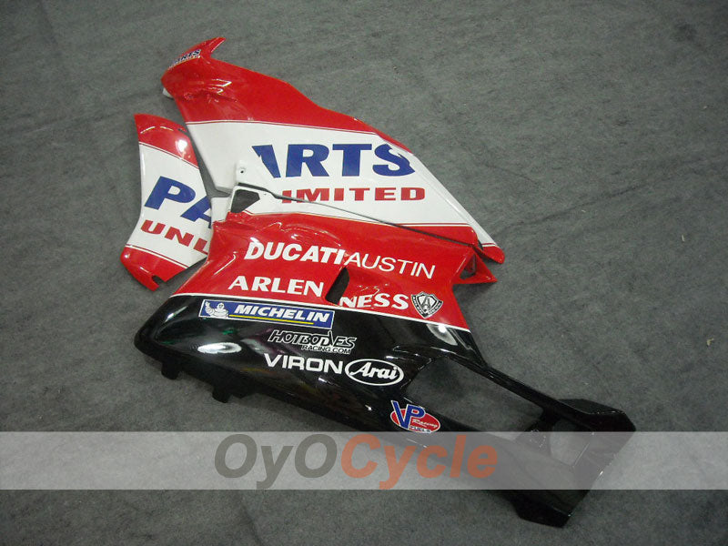 Injection Fairing kit for 03-04 Ducati 749 - Red, White - Factory Style #OYO87902117