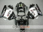 Injection Fairing kit for 00-01 NINJA ZX-12R - White, Black - West #OYO87903078