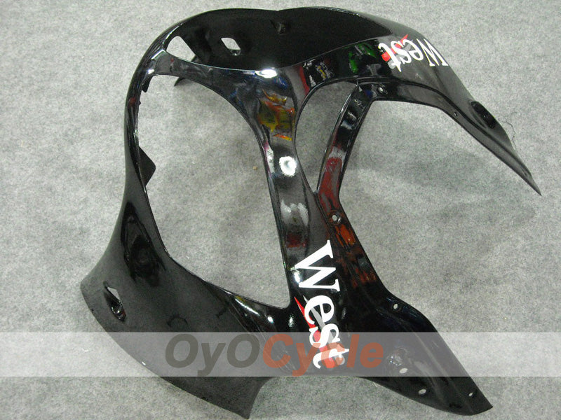 Injection Fairing kit for 00-01 NINJA ZX-12R - White, Black - West #OYO87903078