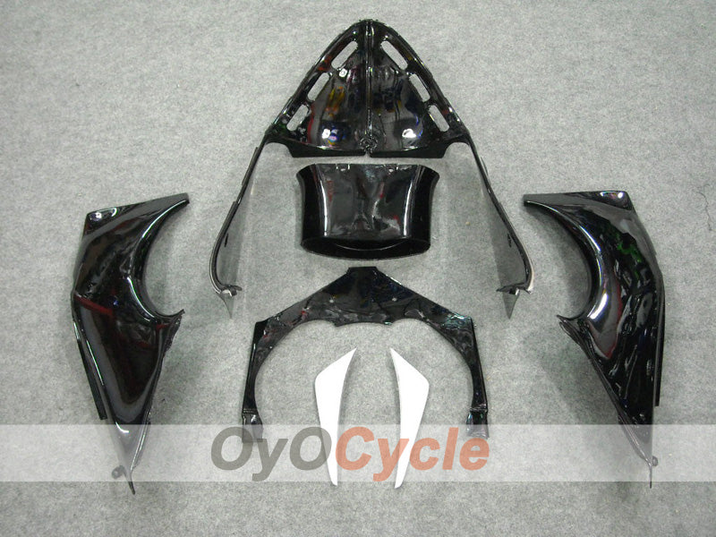 Injection Fairing kit for 00-01 NINJA ZX-12R - White, Black - West #OYO87903078