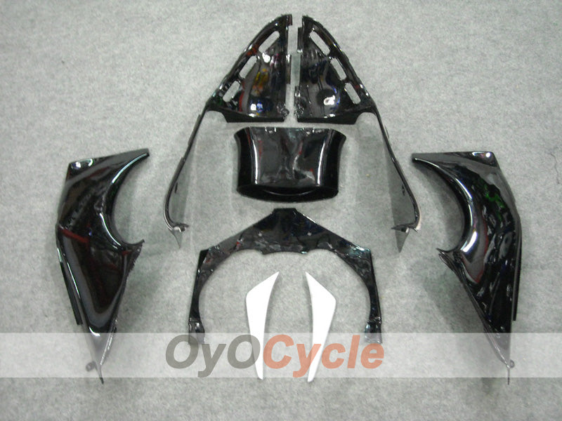 Injection Fairing kit for 00-01 NINJA ZX-12R - White, Black - West #OYO87903078