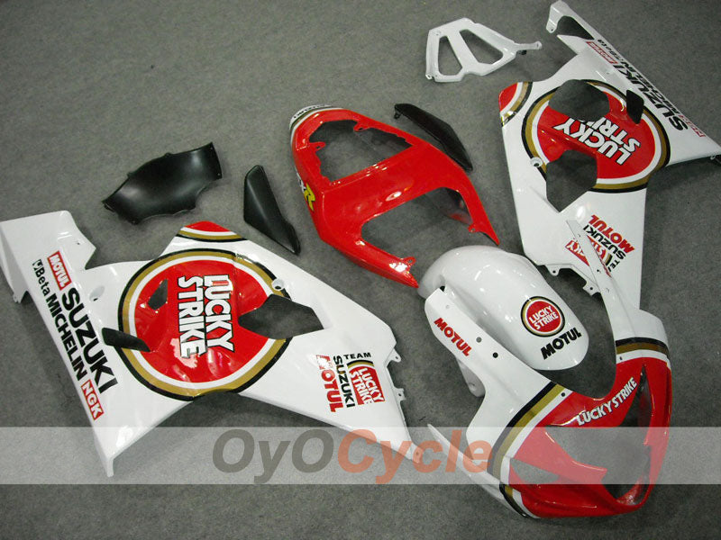 Injection Fairing kit for 04-05 GSXR600 - Red, White - Lucky Strike, MICHELIN, MOTUL #OYO87901199 Secondary image
