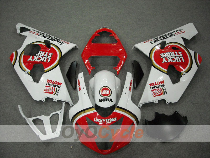 Injection Fairing kit for 04-05 GSX R750 - Red, White - Lucky Strike #OYO87901258 Secondary image