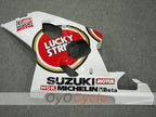 Injection Fairing kit for 04-05 GSX R750 - Red, White - Lucky Strike #OYO87901258