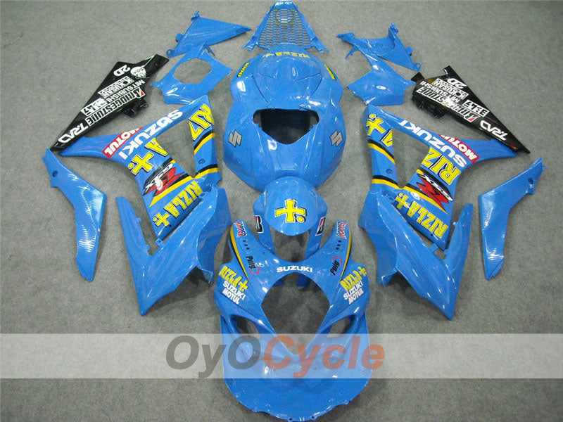 Injection Fairing kit for 07-08 GSX R1000 - Blue, Black - MOTUL, Rizla+ #OYO87902151