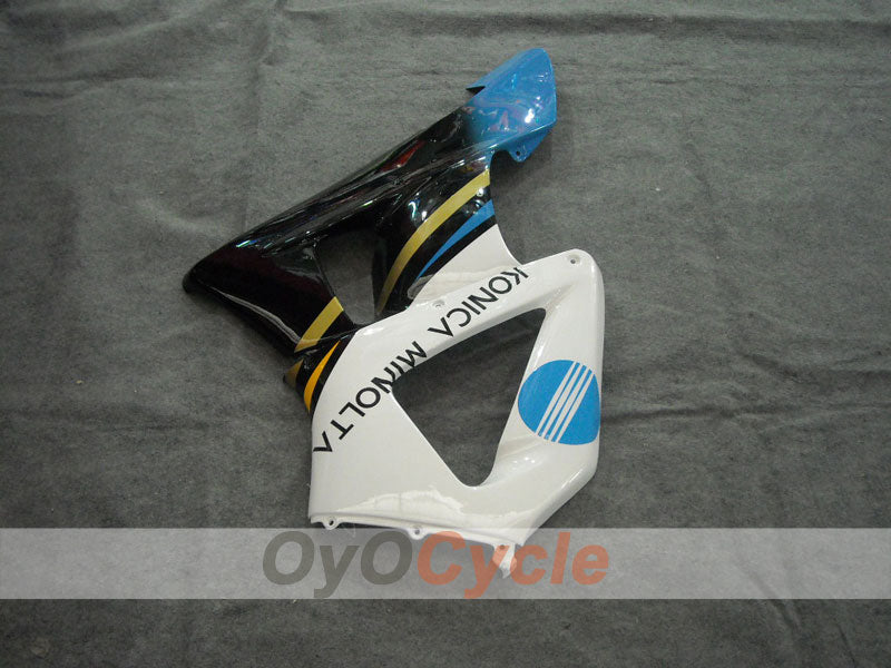 Injection Fairing kit for 00-01 CBR900RR 929 - White, Black - Konica Minolta #OYO87902845