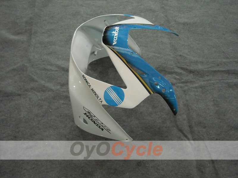 Injection Fairing kit for 00-01 CBR900RR 929 - White, Black - Konica Minolta #OYO87902845