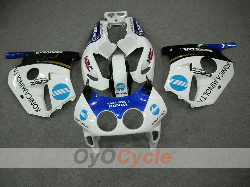 Injection Fairing kit for 90-94 CBR250RR - Blue, White - Konica Minolta #OYO87902953
