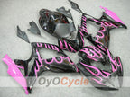 Injection Fairing kit for 06-07 GSX R600 - Black, Pink - Flame #OYO87901493