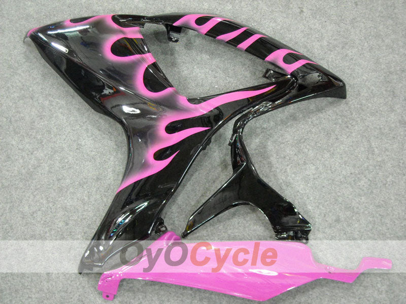 Injection Fairing kit for 06-07 GSX R600 - Black, Pink - Flame #OYO87901493