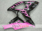 Injection Fairing kit for 06-07 GSX R600 - Black, Pink - Flame #OYO87901493