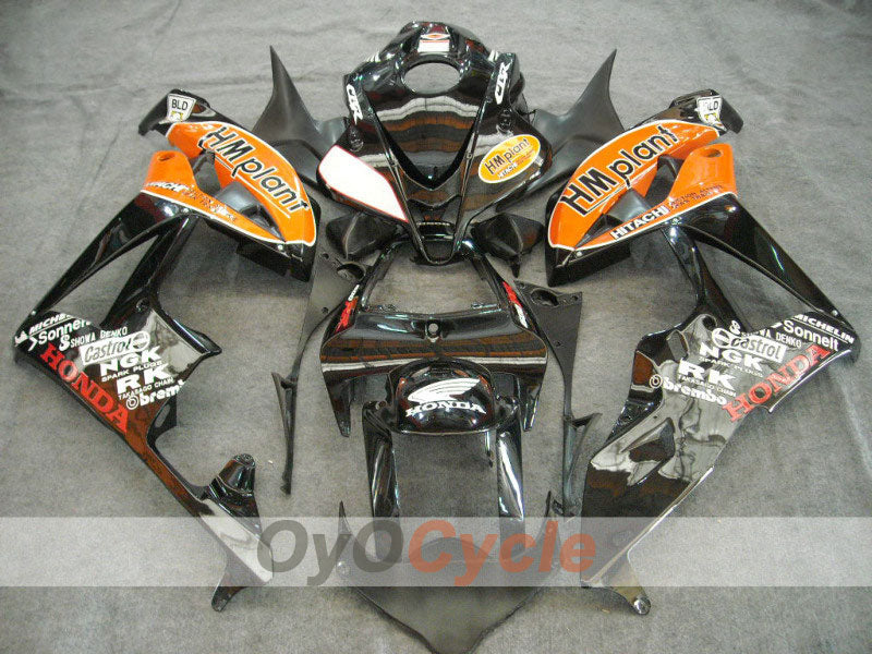 Injection Fairing kit for 07-08 CBR600RR - Orange, Black - HM Plant #OYO87900364 Main image